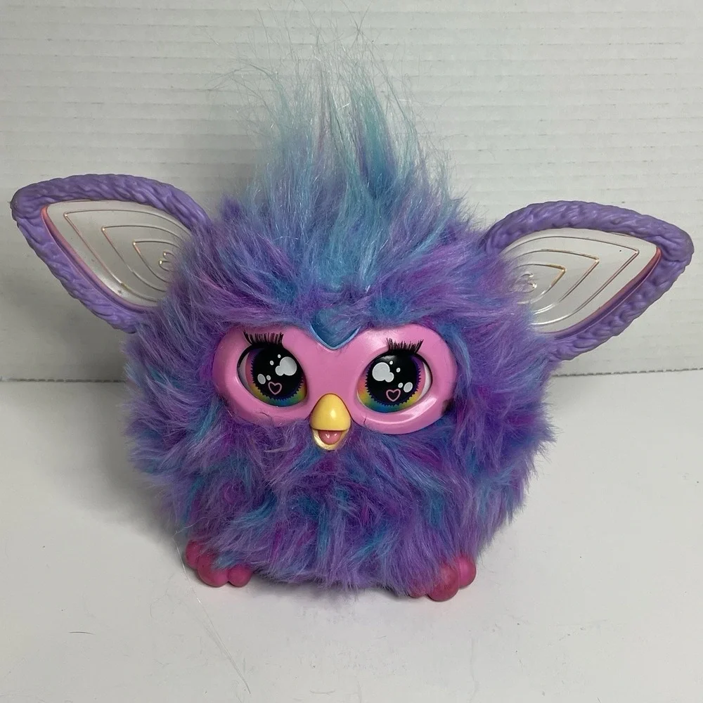 Hasbro Furby Interactive Purple  & Blue Talks Ears Move Light Up Talks TESTED